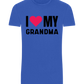 I Love My Grandma Design - Basic Unisex T-Shirt_ROYAL_front