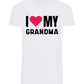 I Love My Grandma Design - Basic Unisex T-Shirt_WHITE_front