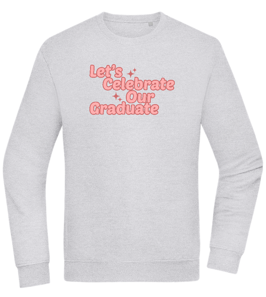 Let's Celebrate Our Graduate Design - Comfort Essential Unisex Sweater_ORION GREY II_front