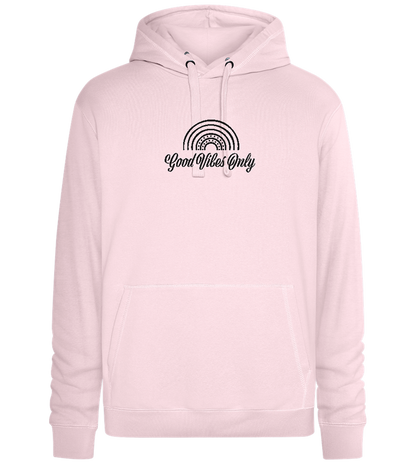 Good Vibes Only Rainbow Design - Premium unisex hoodie_LIGHT PEACH ROSE_front