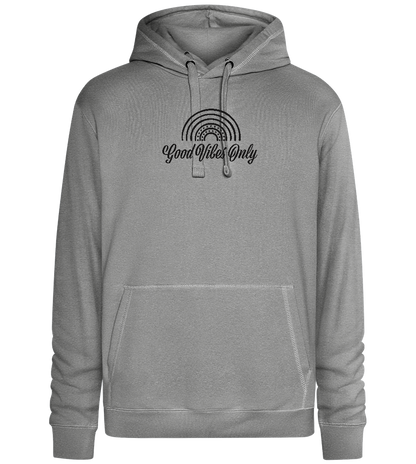 Good Vibes Only Rainbow Design - Premium unisex hoodie_ORION GREY II_front