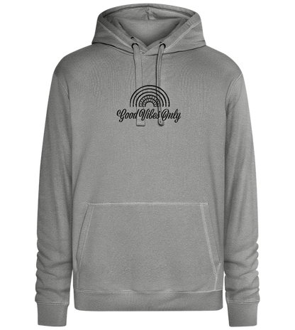 Good Vibes Only Rainbow Design - Premium unisex hoodie_ORION GREY II_front