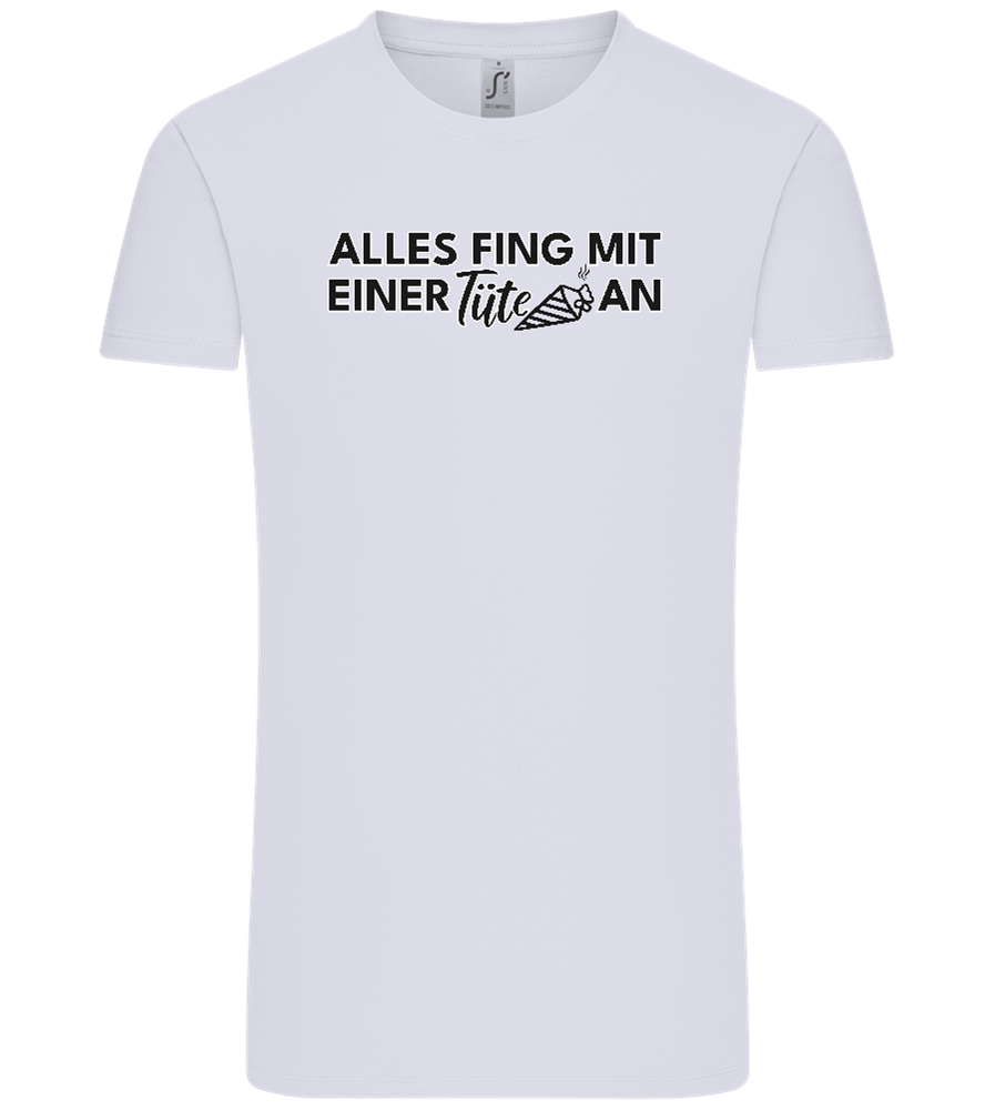 Alles Fing Mit Einer Tüte An Design - Comfort Unisex T-Shirt_LILAK_front