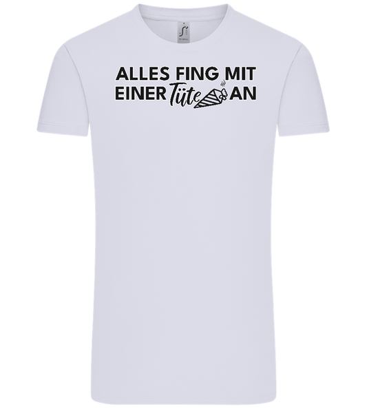 Alles Fing Mit Einer Tüte An Design - Comfort Unisex T-Shirt_LILAK_front