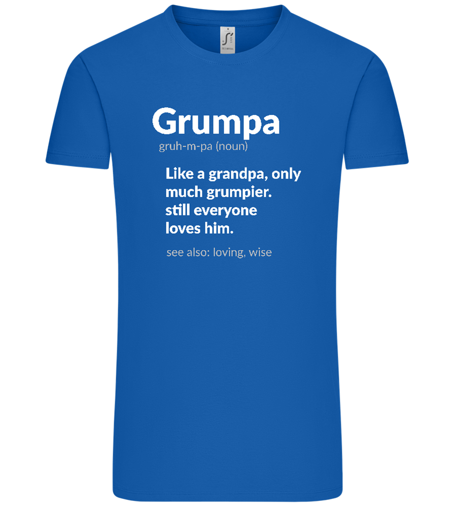 Grumpa Design - Comfort Unisex T-Shirt_ROYAL_front