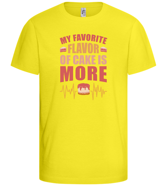 Favorite Flavor of Cake Design - Basic kids t-shirt_LEMON_front