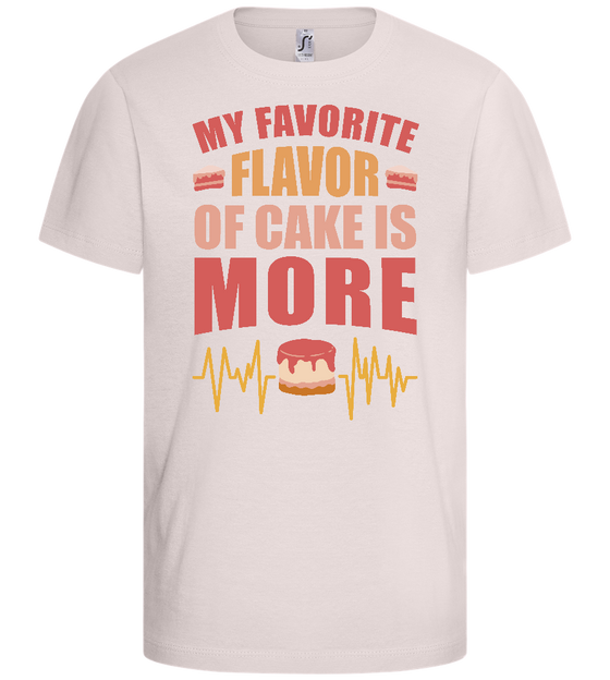 Favorite Flavor of Cake Design - Basic kids t-shirt_LIGHT PINK_front