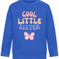 Cool Little Sister Butterfly Design - Comfort Kids Sweater_ROYAL_front