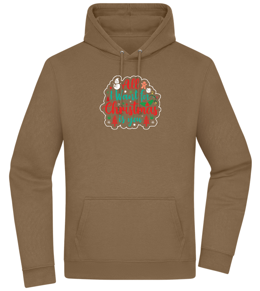 All I Want For Christmas Design - Premium Essential Unisex Hoodie_ARMY_front