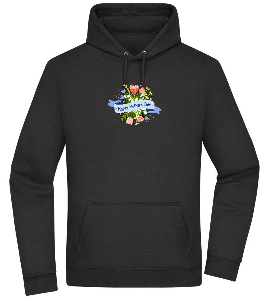 Mother's Day Flowers Design - Premium Essential Unisex Hoodie_BLACK_front