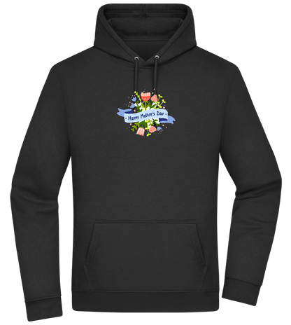 Mother's Day Flowers Design - Premium Essential Unisex Hoodie_BLACK_front