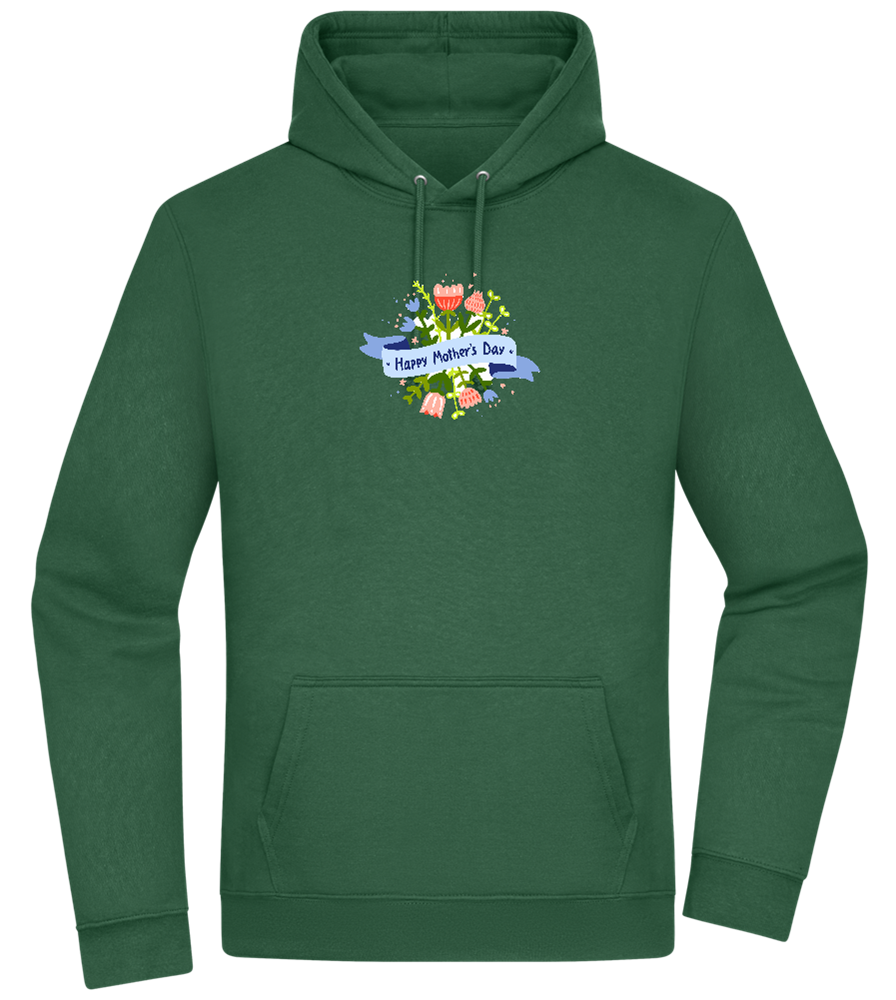 Mother's Day Flowers Design - Premium Essential Unisex Hoodie_GREEN BOTTLE_front