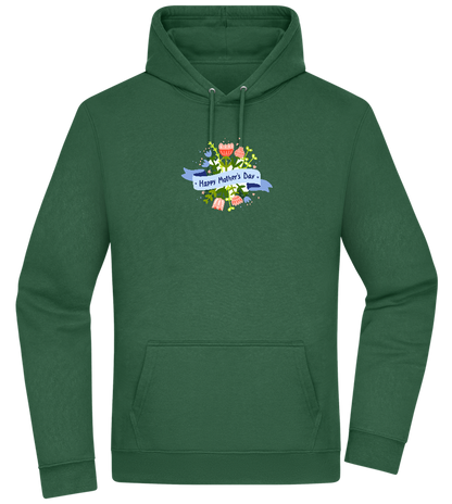 Mother's Day Flowers Design - Premium Essential Unisex Hoodie_GREEN BOTTLE_front