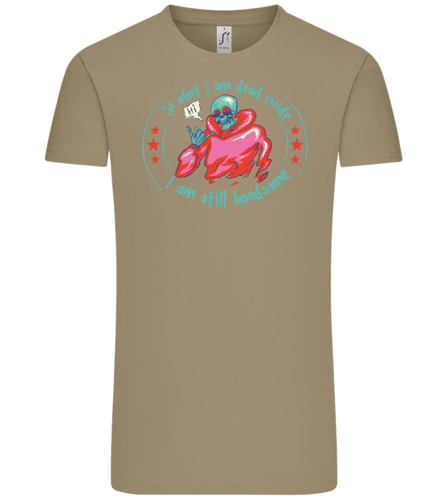 Still Handsome Design - Comfort Unisex T-Shirt_KHAKI_front