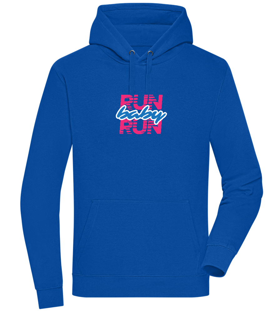 Run Baby Run Design - Premium unisex hoodie_ROYAL_front