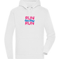 Run Baby Run Design - Premium unisex hoodie_WHITE_front