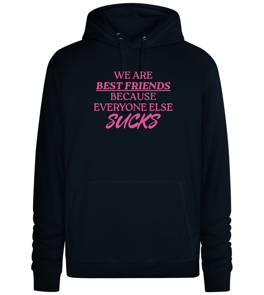 Best Friends Design - Premium unisex hoodie_BLACK_front