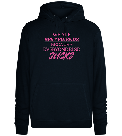 Best Friends Design - Premium unisex hoodie_BLACK_front