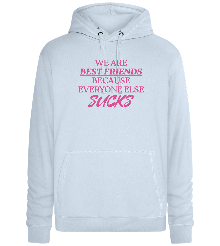 Best Friends Design - Premium unisex hoodie_CREAMY BLUE_front