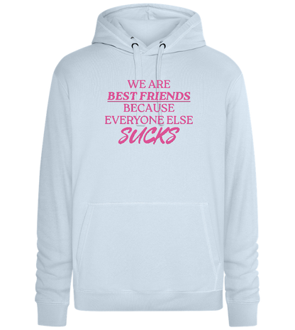 Best Friends Design - Premium unisex hoodie_CREAMY BLUE_front