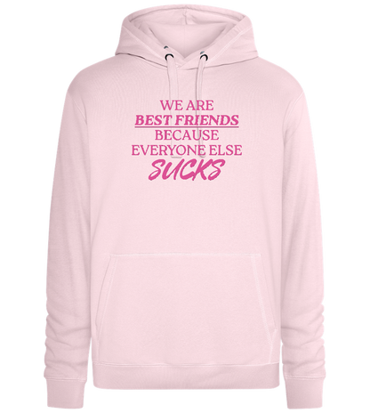 Best Friends Design - Premium unisex hoodie_LIGHT PEACH ROSE_front