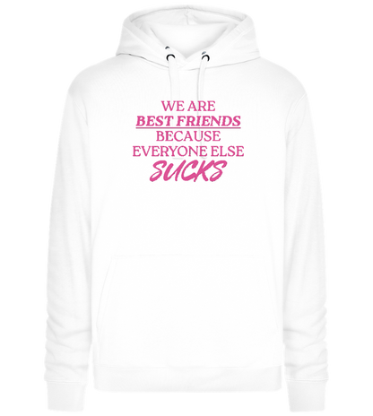 Best Friends Design - Premium unisex hoodie_WHITE_front