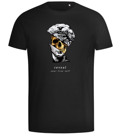 Reveal Your True Self Design - Comfort men's t-shirt_DEEP BLACK_front