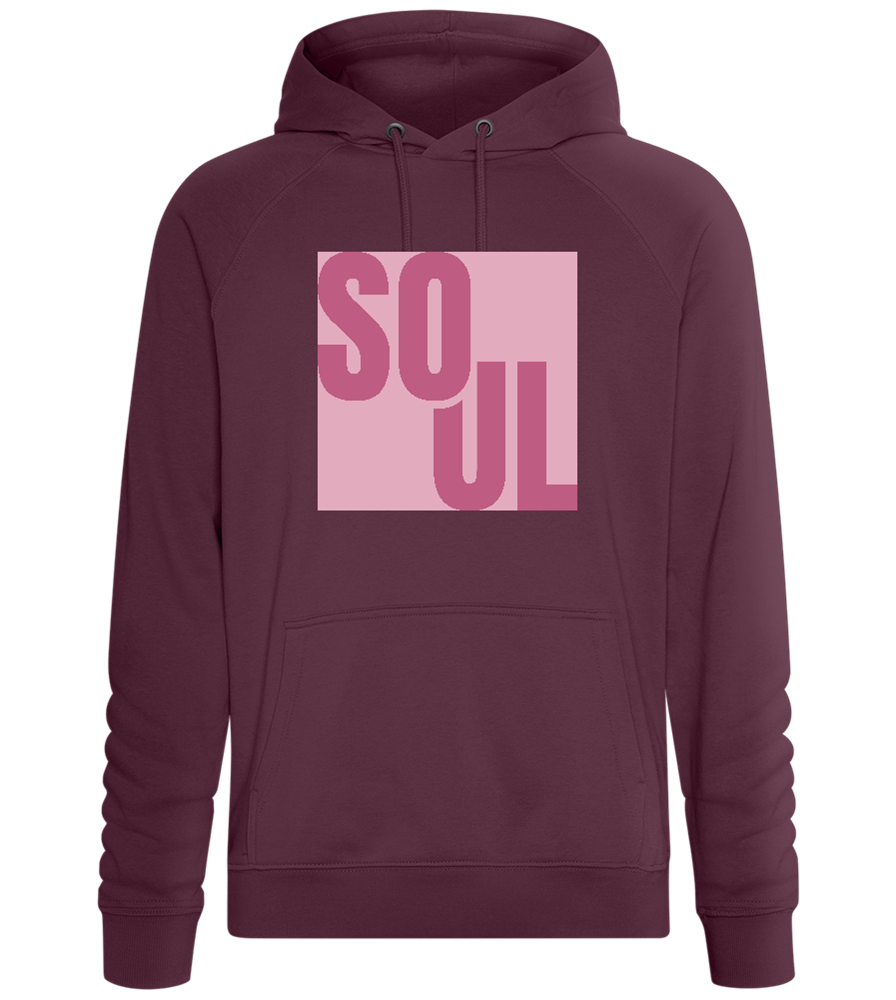 Soul Text Design - Comfort unisex hoodie_BORDEAUX_front