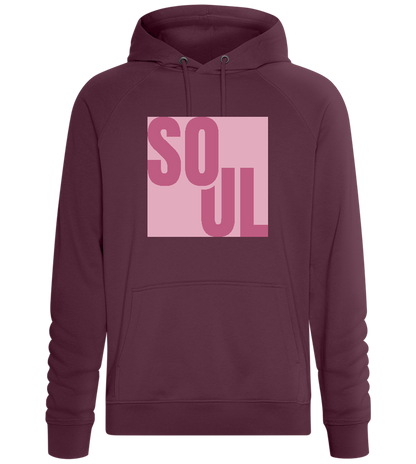 Soul Text Design - Comfort unisex hoodie_BORDEAUX_front