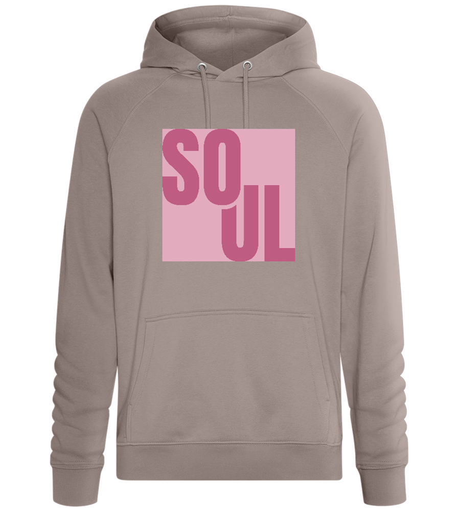 Soul Text Design - Comfort unisex hoodie_CHARCOAL CHIN_front