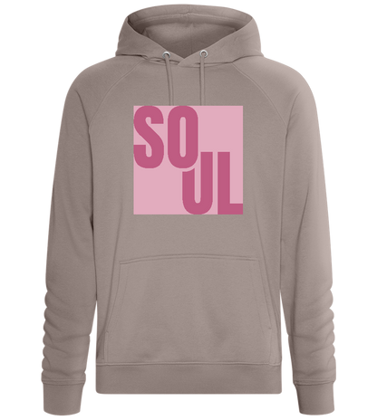 Soul Text Design - Comfort unisex hoodie_CHARCOAL CHIN_front