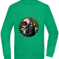 Samurai Bike Design - Comfort Essential Unisex Sweater_MEADOW GREEN_front