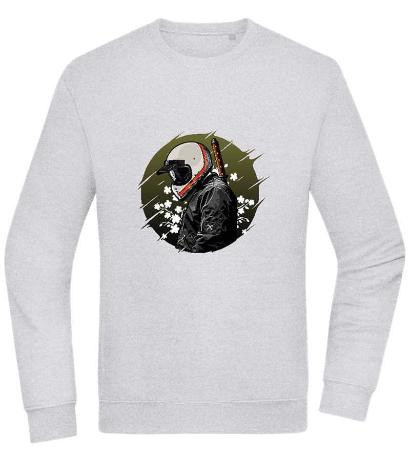 Samurai Bike Design - Comfort Essential Unisex Sweater_ORION GREY II_front