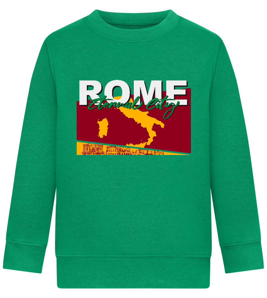 Eternal City Design - Comfort Kids Sweater_MEADOW GREEN_front