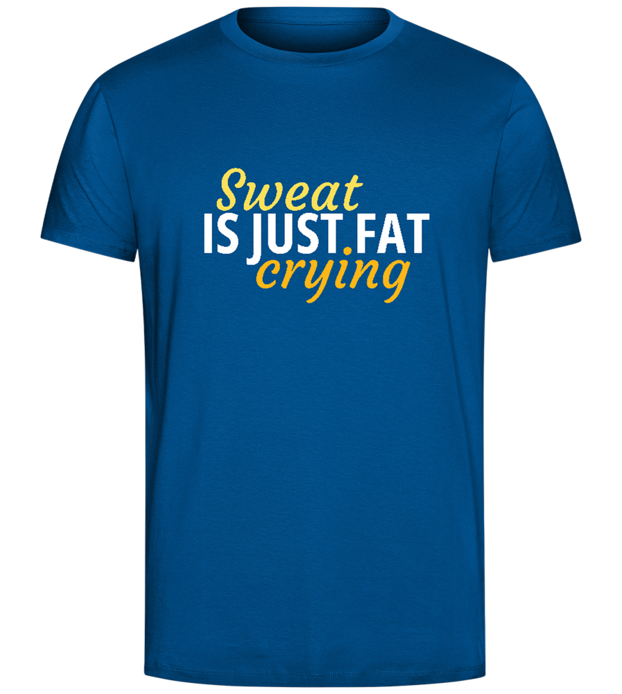 Just Fat Crying Design - Comfort Unisex T-Shirt_ROYAL_front