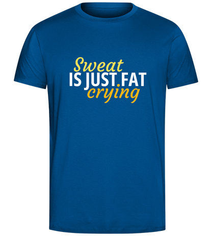 Just Fat Crying Design - Comfort Unisex T-Shirt_ROYAL_front