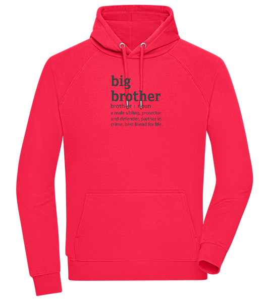 Big Brother Meaning Design - Comfort unisex hoodie_RED_front