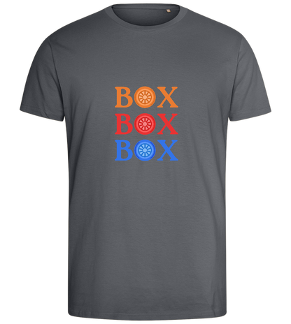 Box Box Box Design - Comfort men's fitted t-shirt_MOUSE GREY_front