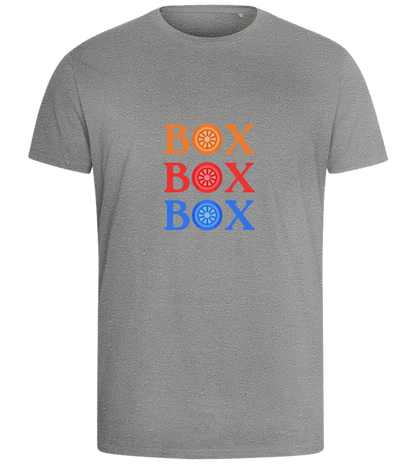 Box Box Box Design - Comfort men's fitted t-shirt_ORION GREY_front