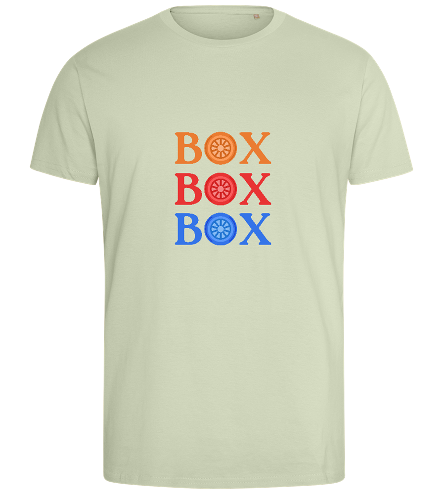 Box Box Box Design - Comfort men's fitted t-shirt_SILESTONE_front