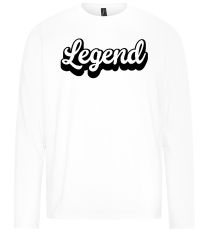 Legend Design - Premium men's long sleeve t-shirt_WHITE_front