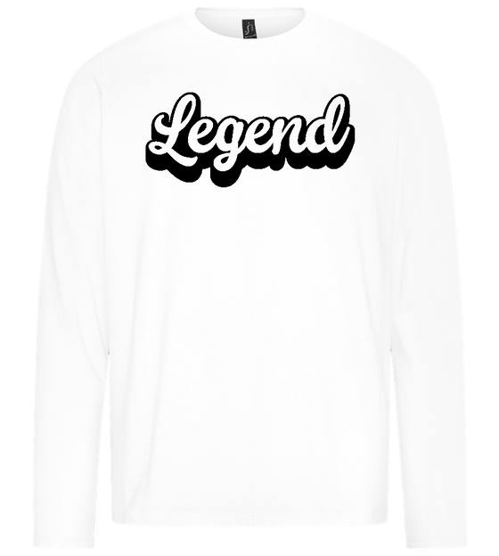 Legend Design - Premium men's long sleeve t-shirt_WHITE_front
