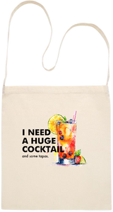 A Huge Cocktail Design - Essential cross shoulder cotton tote bag