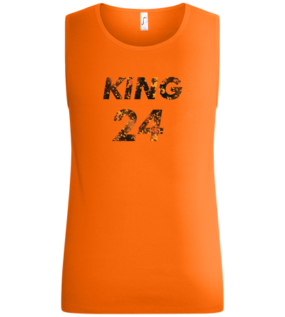 KING 24 Design - Basic men's tank top_ORANGE_front