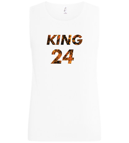 KING 24 Design - Basic men's tank top_WHITE_front