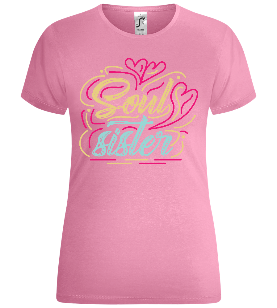 Colorful Soul Sister Design - Comfort women's t-shirt_PINK ORCHID_front