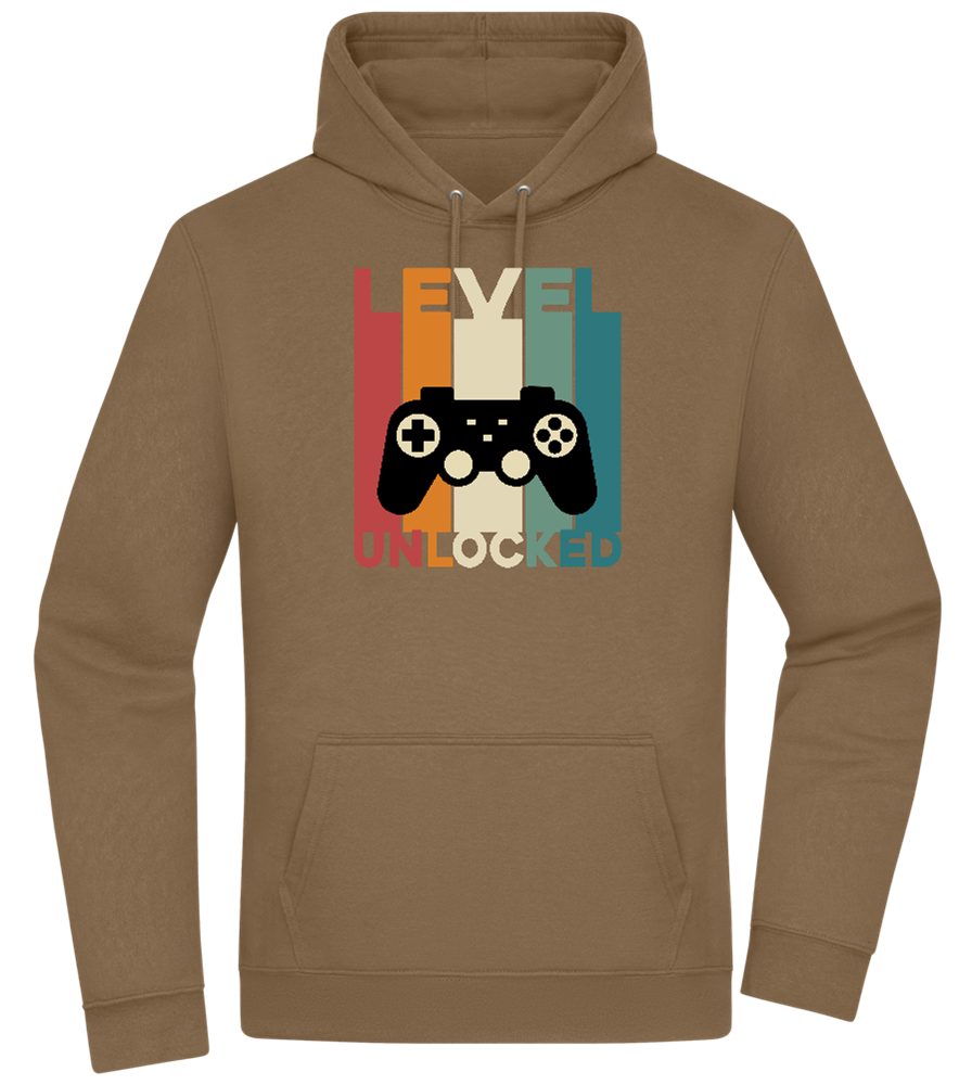 Level Unlocked Game Controller Design - Premium Essential Unisex Hoodie_ARMY_front