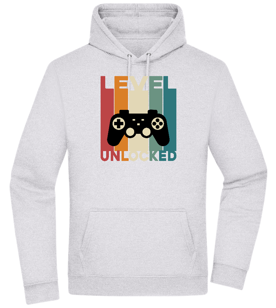 Level Unlocked Game Controller Design - Premium Essential Unisex Hoodie_ORION GREY II_front