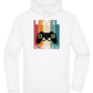 Level Unlocked Game Controller Design - Premium Essential Unisex Hoodie_WHITE_front