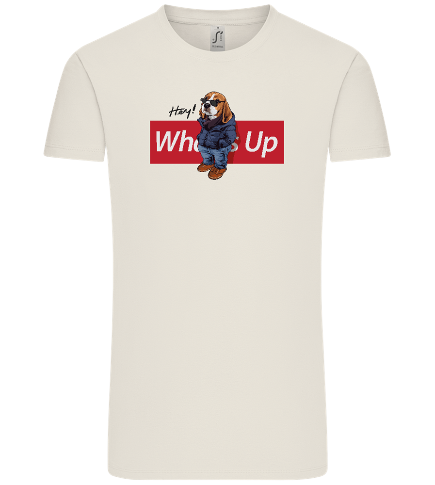 What's Up Dog Design - Comfort Unisex T-Shirt_ECRU_front